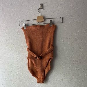 Hunza G Crinkled One Piece Bathing Suit